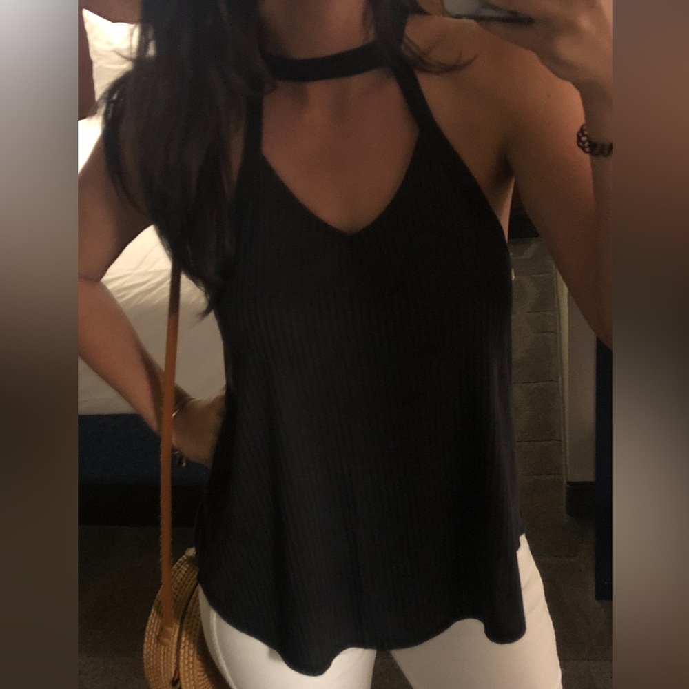 AE Soft & Sexy Sueded Cut Out Tank